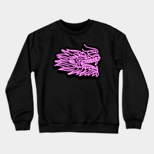 Neon Dragon Head Crewneck Sweatshirt